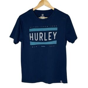 Hurley Super Soft Short Sleeve Navy T-Shirt Mens Small